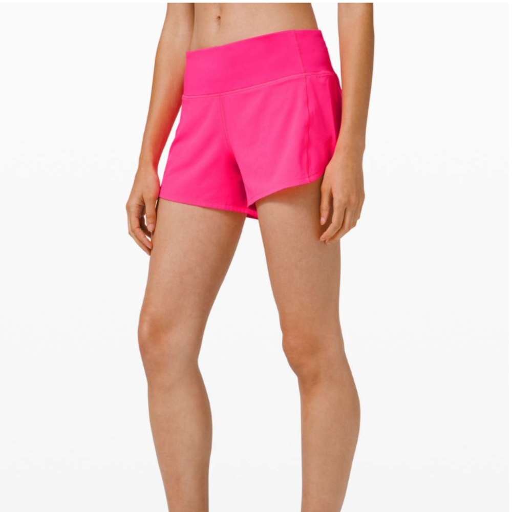 Lululemon | High-rise pink shorts
